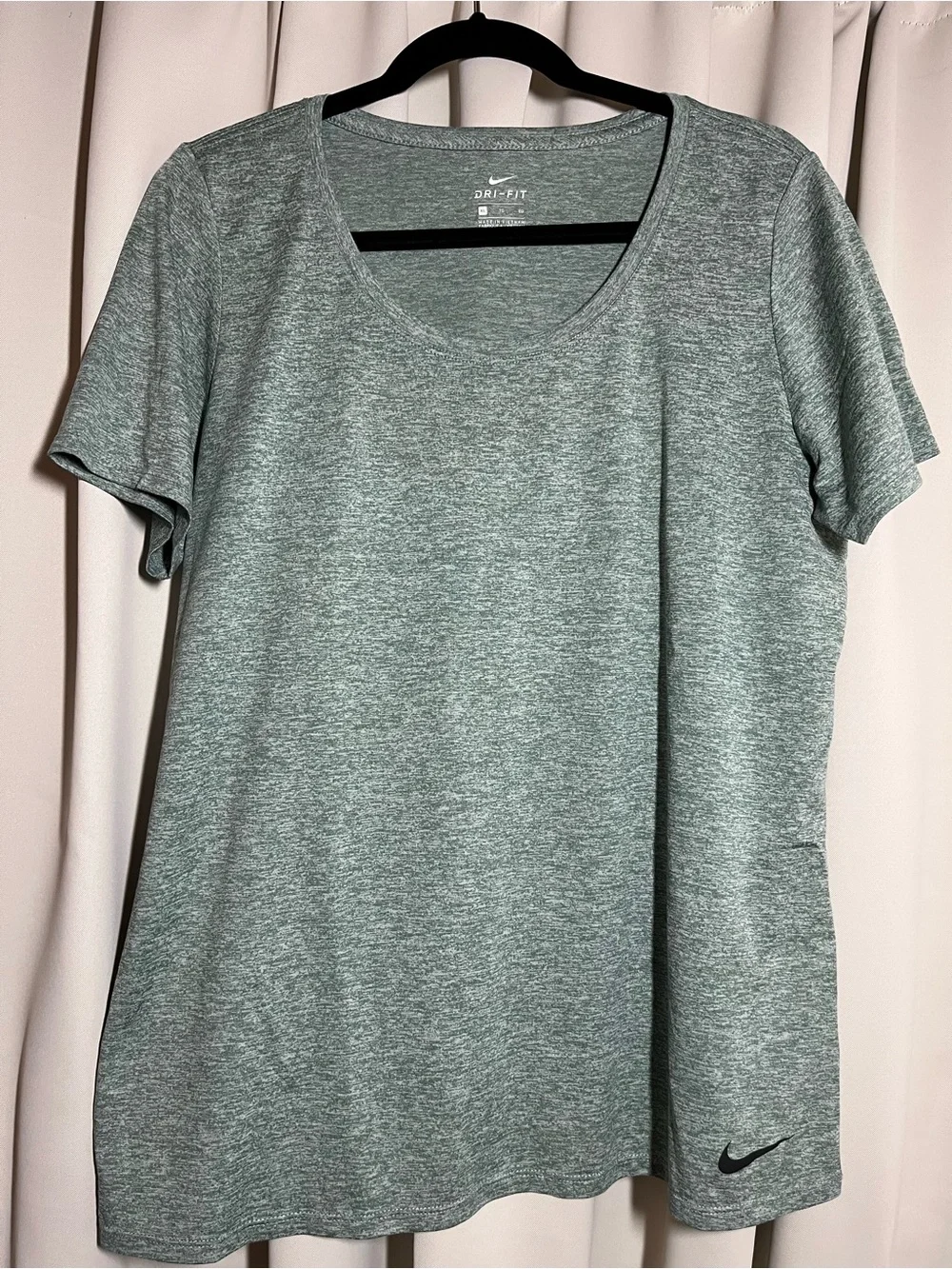 Nike Dri-FIT Heathered Sage Short Sleeve Tee